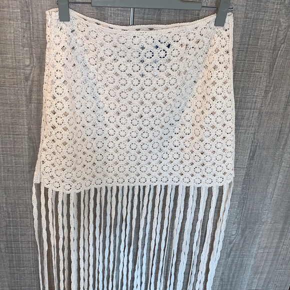 Zara Crochet Knit‎ Fringed Skirt - Picture 10 of 16